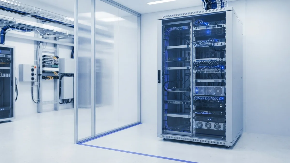 Server equipment inside a protected zone representing reduced PCI DSS scope